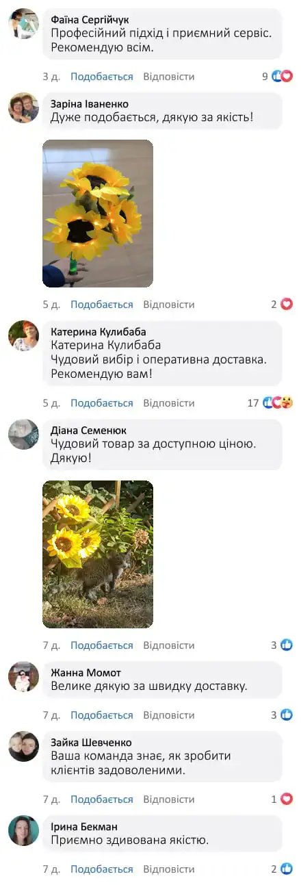 Садовий світильник на сонячній батареї «Соняшник»